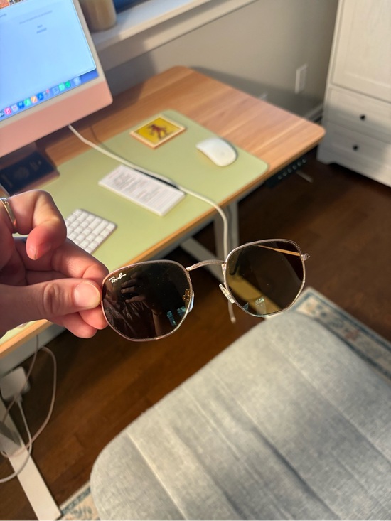 Ray-Ban Accessories - Ray-Ban Gold Frame Sunglasses with Brown Lenses